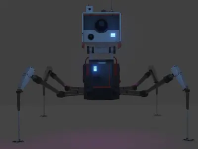 Sci fi Mech Companion Robot 3D model