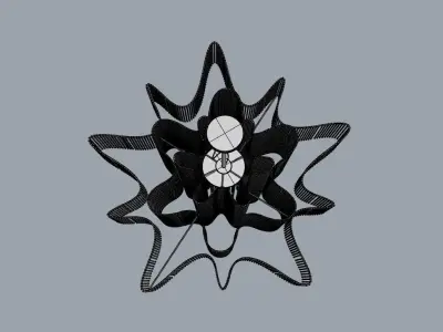 Crystal Chandelier Light 3D Model 3D print model
