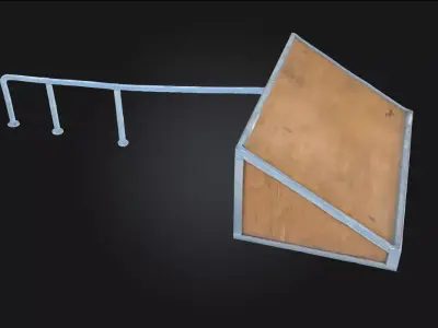 Skate Ramp Challenge  Extreme Thrills in Urban Design 3D model