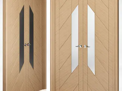 Interior doors 3d model collection 10 pieces 3D Model Pack