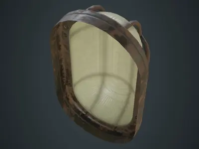 Bulkhead Light 1C Low-poly 3D model