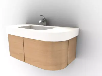 Wash Basin stand 3D model