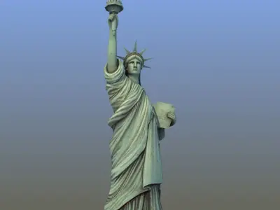 Statue of Liberty USA 3D model