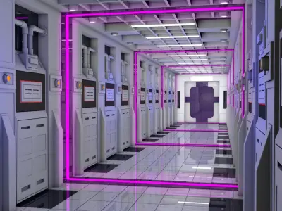 Sci Fi Interior  3D model