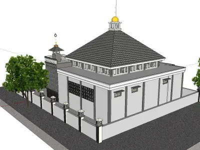 Architecture-Religion-God-Culture-Temple -0238 3D model