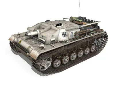 StuG III - Ausf D - StuG Abt 197 3D model