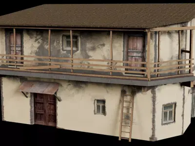 Slum House Low-poly 3D model