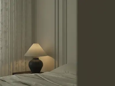 Bedroom interior scenes 3D model V8