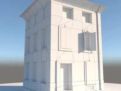 3D Old Apartment Low-poly 3D model