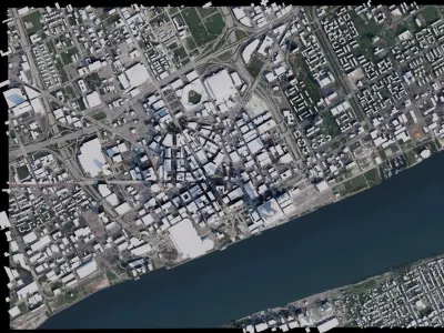 Detroit - USA 3D model