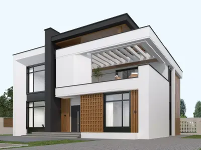 House Exterior 3D model 4