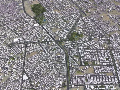 Karbala - 3D City Model Low-poly 3D model