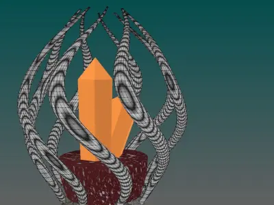 Magic wand Free low-poly 3D model