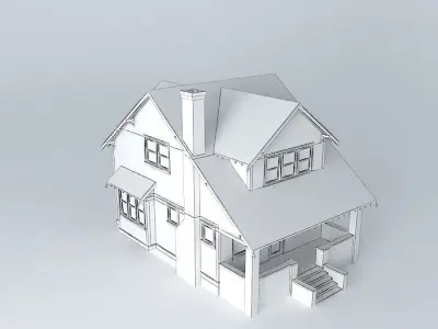 Craftsman Bungalow Free 3D model