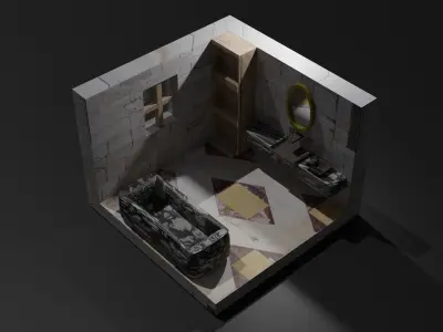 Minimalistic Bathroom  3D model