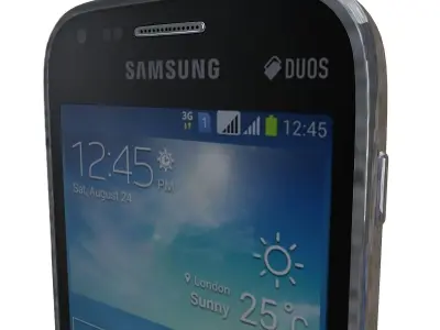 Samsung Galaxy S Duos 2 S7582 Black 3D model