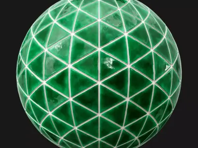 Ceramic Triangle Tiles PBR  Material Texture Texture