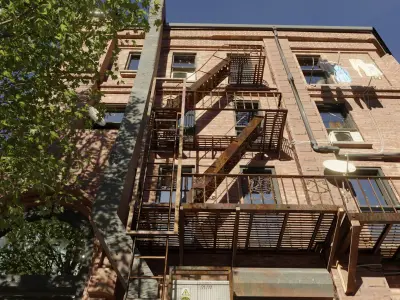 Brooklyn building Low-poly 3D model