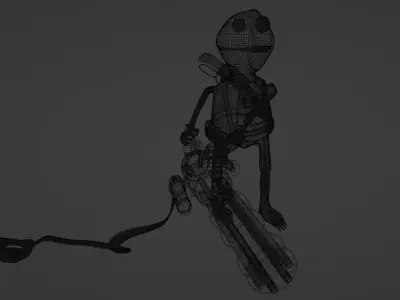 Terminator Kermit Low-poly 3D model