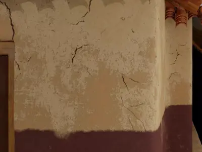 Asian Village House - Concept Art Low-poly 3D model