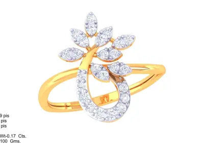 Women Ring MTL 3dm STL OBJ FBX Details 3D print model 31