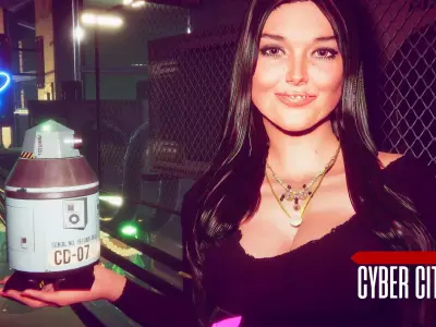 cyberpunk - Cyber City Low-poly 3D model