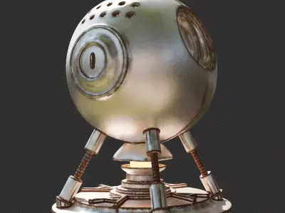 Blender smart material Rusty and metallic edges  Texture