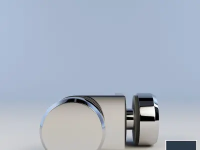 Bohle - 90 Degree Glass to Glass Fixed Bracket 3D model