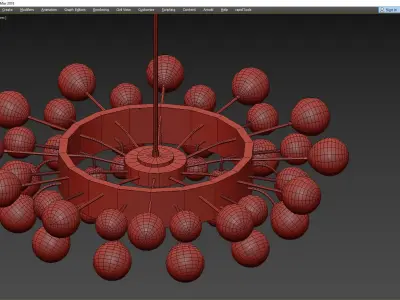 KEBO BALL CHANDELIER Low-poly 3D model