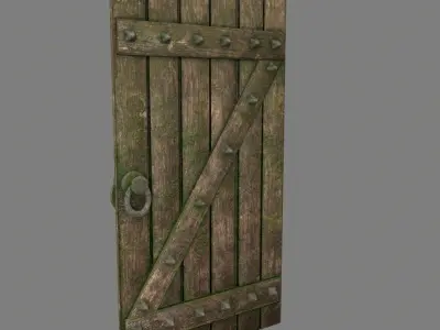 Medieval Door  Low-poly 3D model