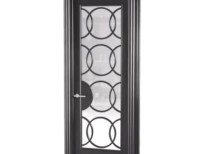 Modern entrance door 43 3D model