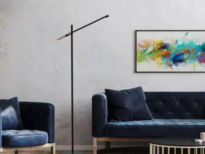 Minimalist LED Floor Lamp 3D Model 3D model