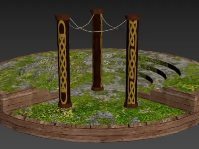 Vikings Village pack Low-poly 3D model