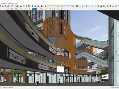 Sketchup Shopping Center F10 3D model