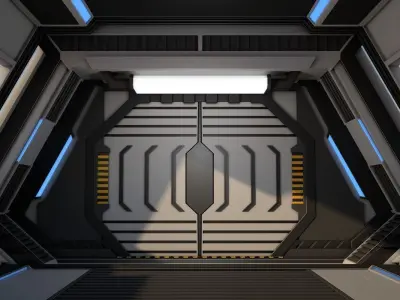 Sci Fi Corridor 3D model