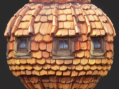 Stylized Roof Seamless Texture  Texture