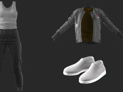 Agent Girl 14 - Marvelous - CLO Project file 3D model