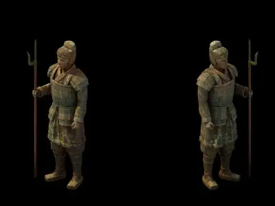 Game Model - Tomb of the Terracotta Warriors 3D model
