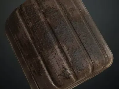 Rusted Metal Corrugated PBR Seamless Texture