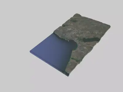 Odessa City Low-poly 3D model