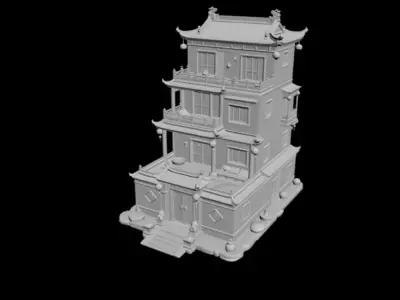 courtyard 3D model