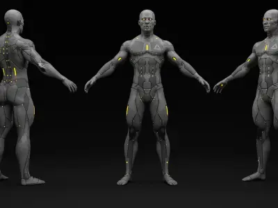 Android MR-26 Low-poly 3D model