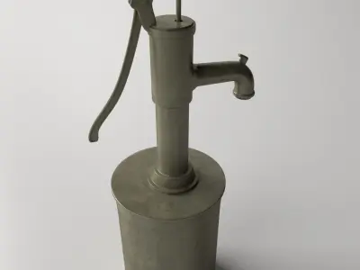 Vintage Water Pump 3D model