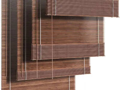 Wooden Blind 01 150 cm 3D model