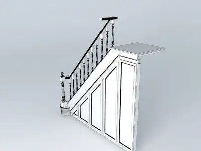 stairs wooden staircase Free 3D model