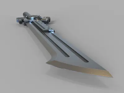 sword steampunk  3D print model 3D print model