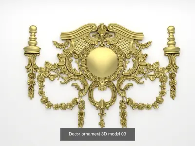 Collection onlay molding08 3D Model Pack