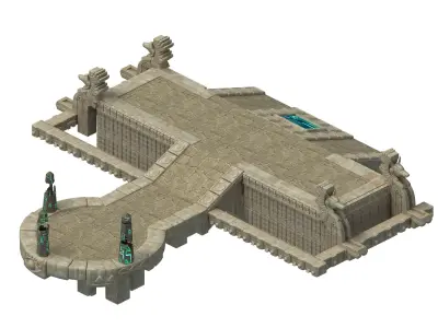 Egypt - Ruins - Platform 01 3D model
