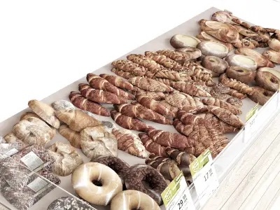 Bakkery market 3D model