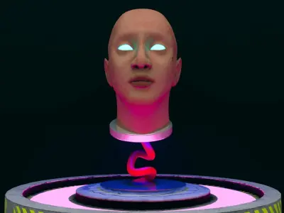 Scifi head model  3D model